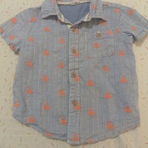 Egg New York Octopus Button Down Shirt